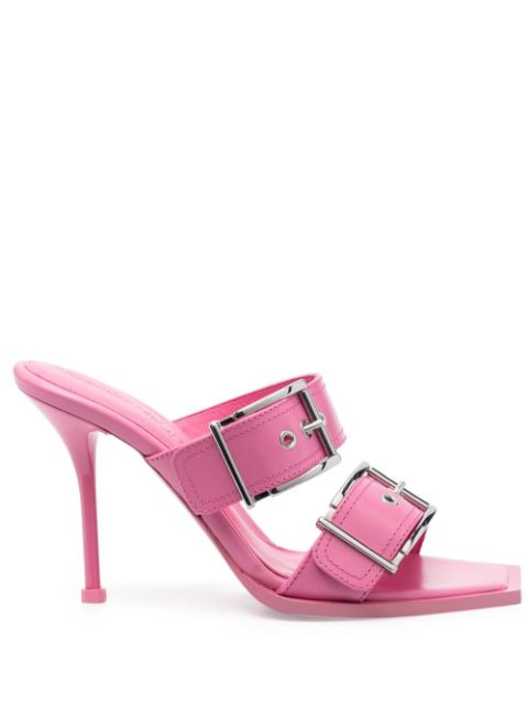 Alexander McQueen 100mm buckled leather sandals Women