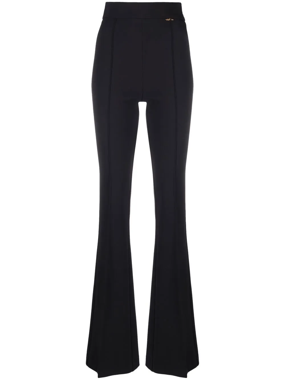 

Elisabetta Franchi pleat-detailing flared leggings - Black