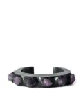 Parts of Four Crescent amethyst band bracelet - Black