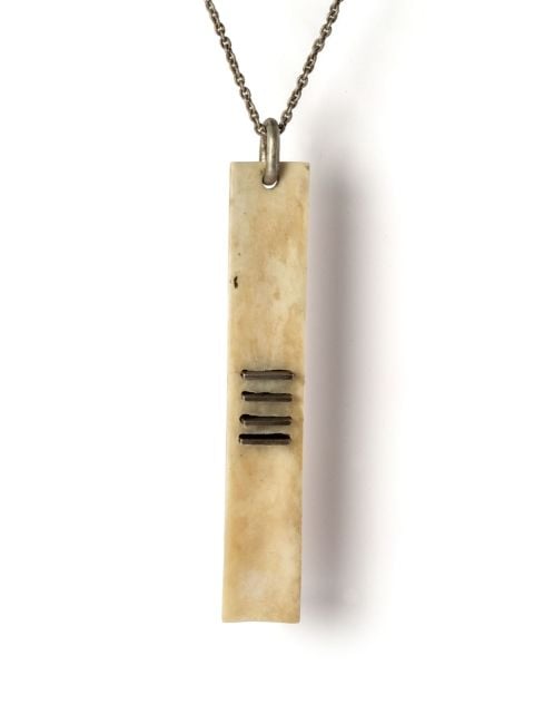 Plate Slab bone necklace