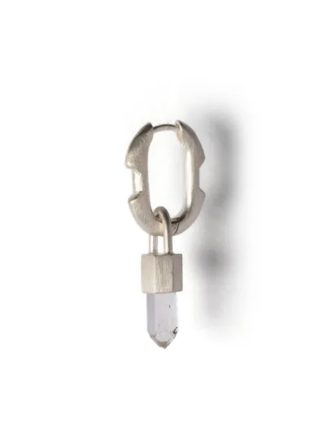 Parts of Four Deco quartz pendant earring
