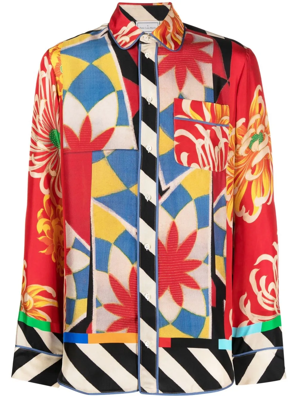 Pierre-Louis Mascia Patterned Silk Shirt - Farfetch