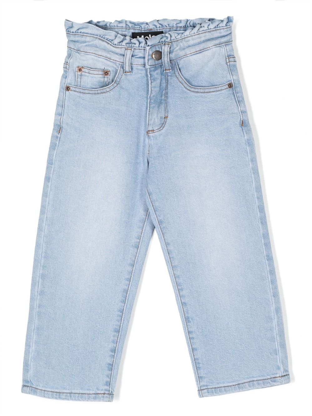 Molo ruffled-detail straight-leg Jeans - Farfetch