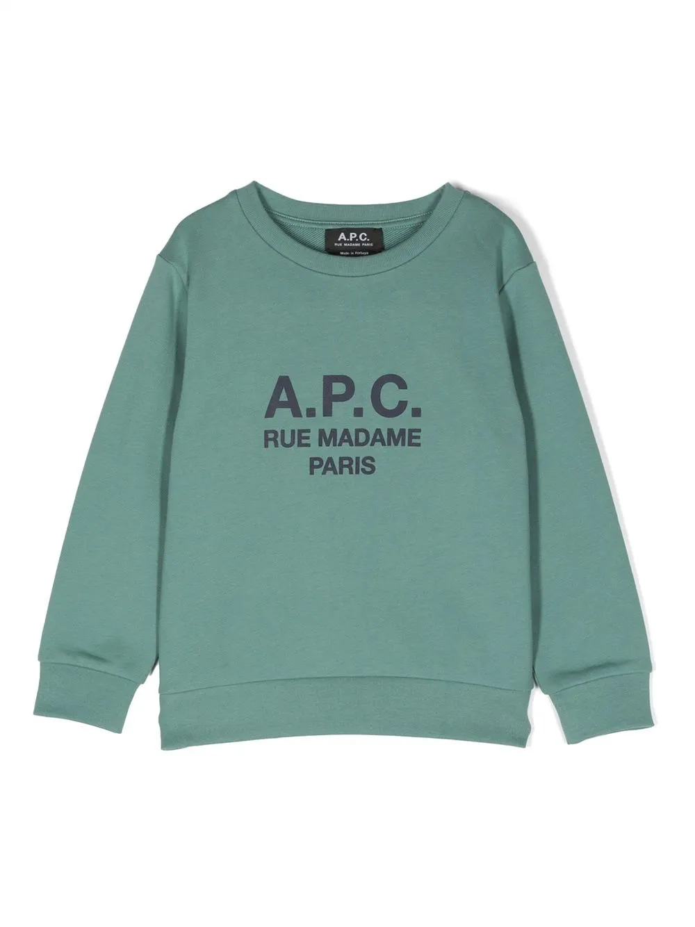 APC LOGO-PRINT CREW-NECK SWEATSHIRT