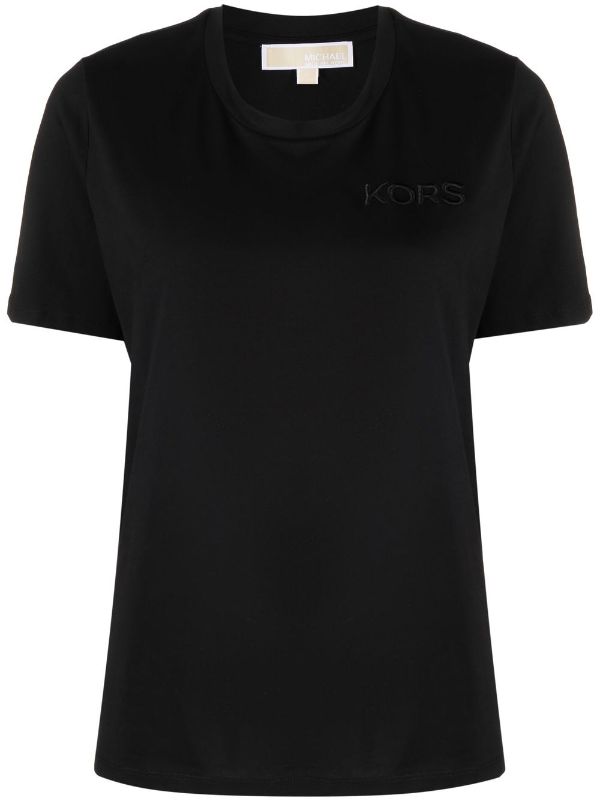 Michael Kors logo-embroidered Organic Cotton T-shirt - Farfetch