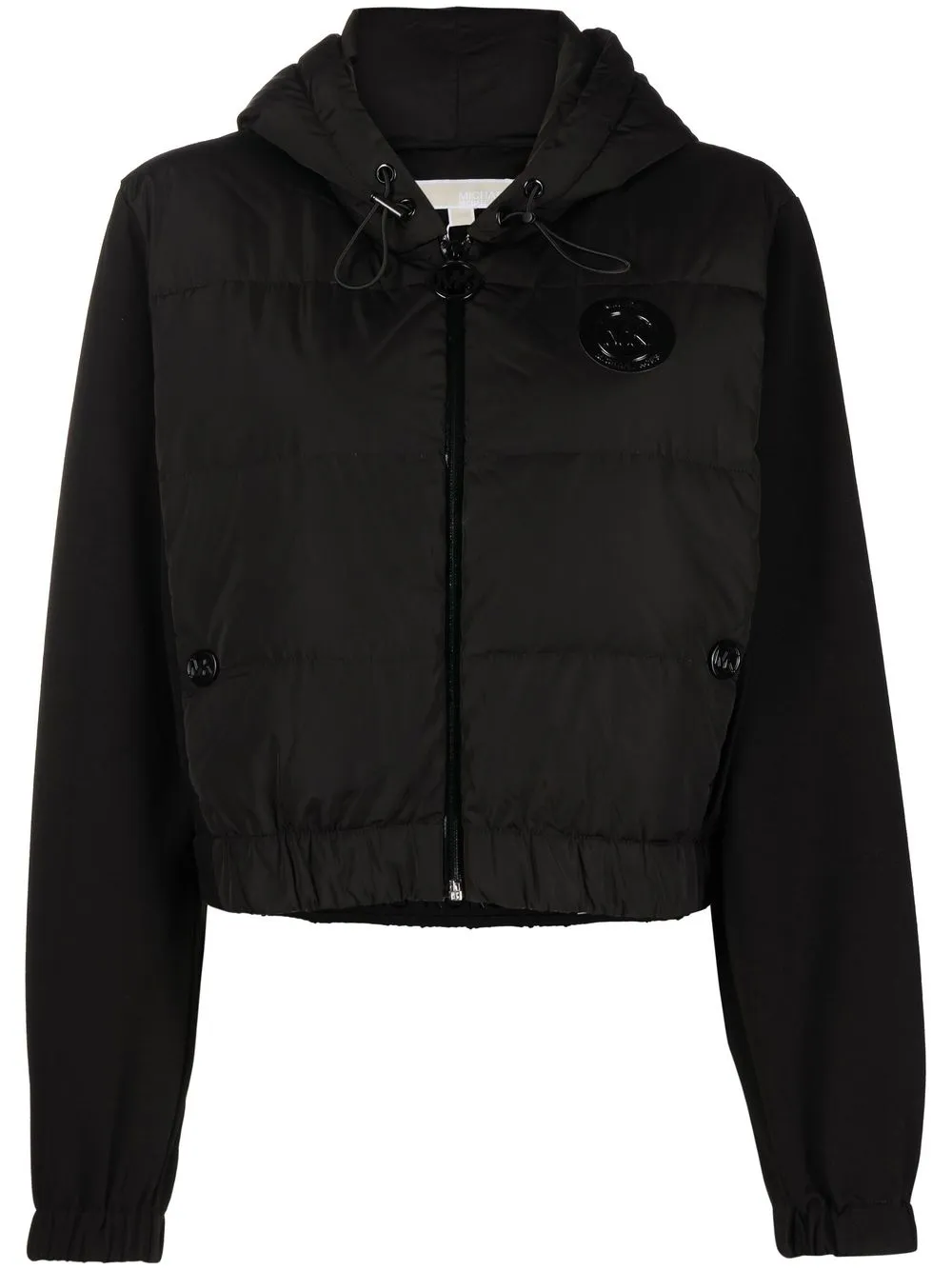 

Michael Michael Kors logo-patch puffer jacket - Black