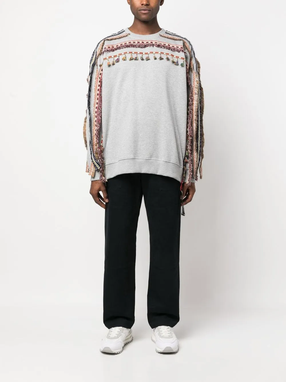 RITOS Sweater met kwastje-detail - Grijs