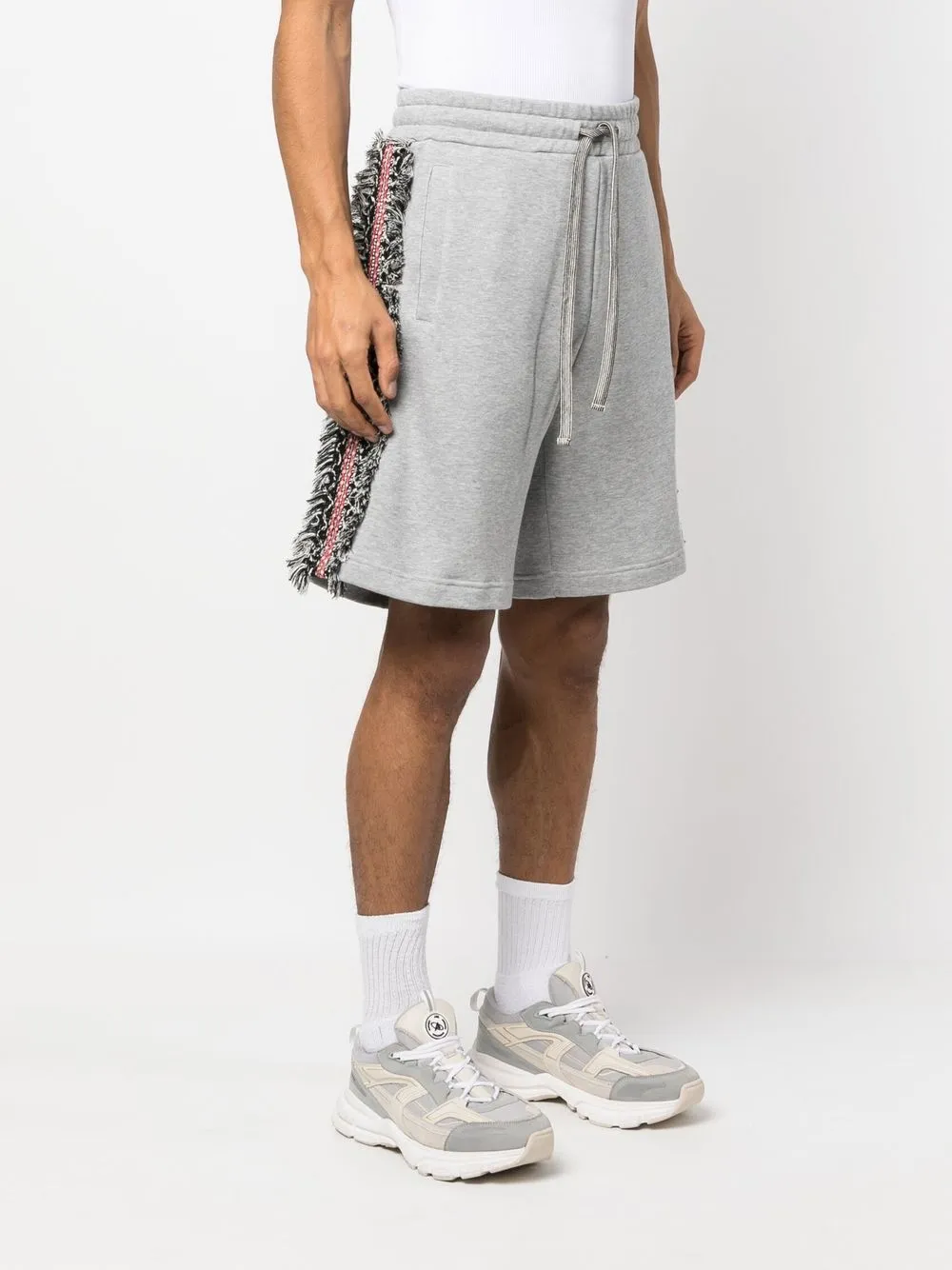 RITOS Trainingsshorts met contrasterend vlak Grijs