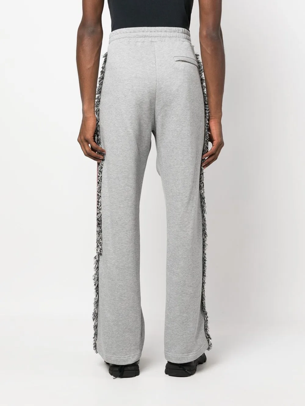Ritos Embroidered-detail Track Pants In Gray