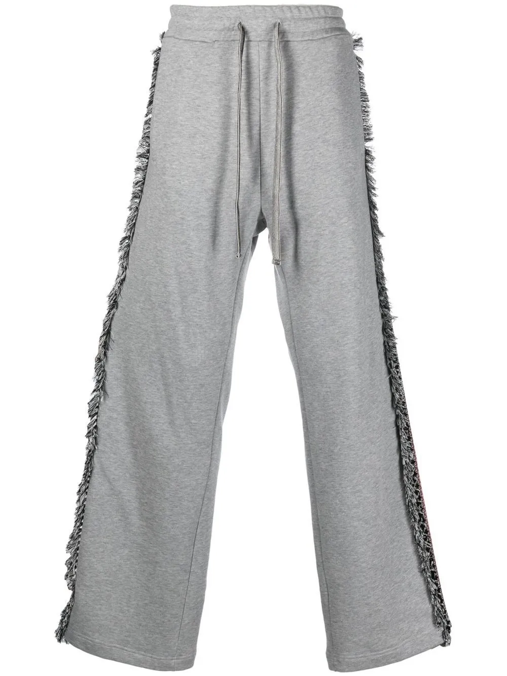 Ritos Embroidered-detail Track Pants In Grey