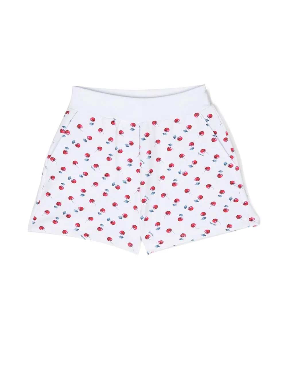 

Monnalisa shorts con cerezas estampadas - Blanco