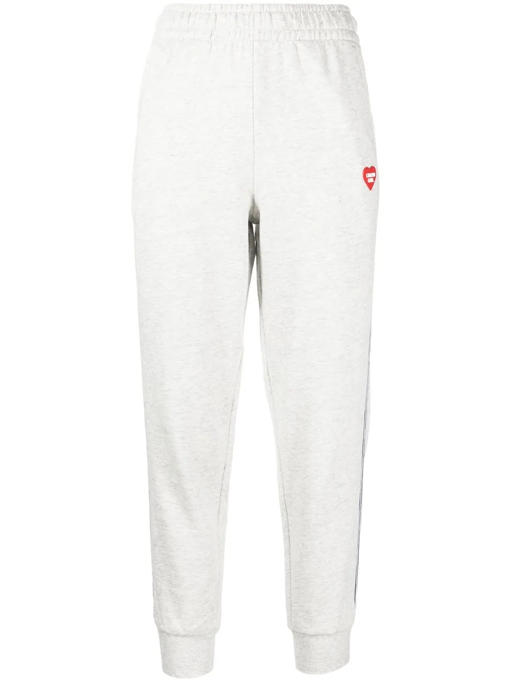 

CHOCOOLATE heart-patch track pants - Grey