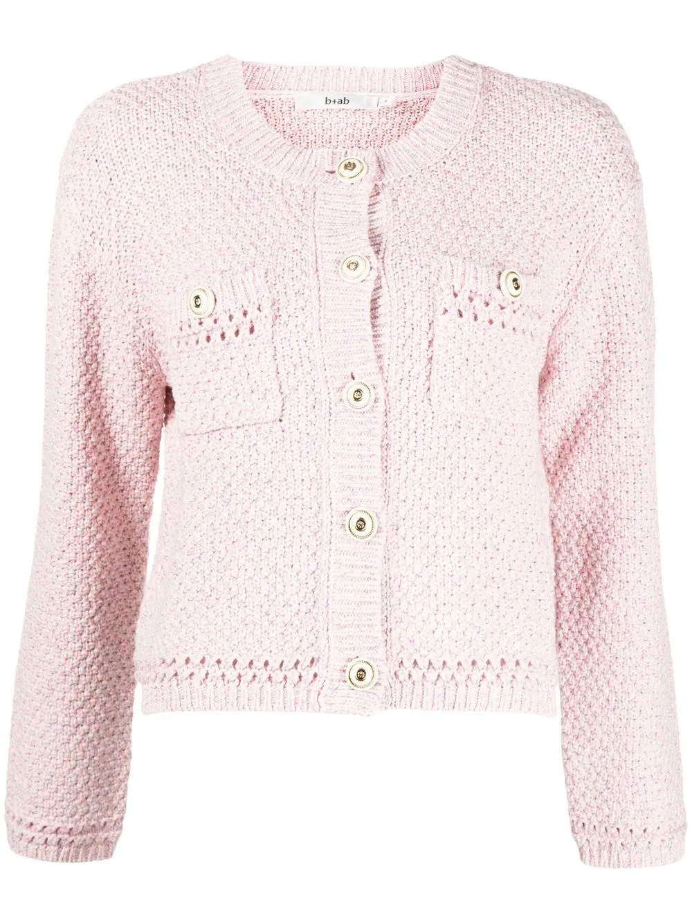 

b+ab chunky-knit buttoned cardigan - Pink