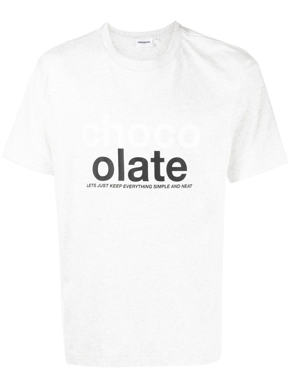 Chocoolate Logo-print Short-sleeve T-shirt In Grey