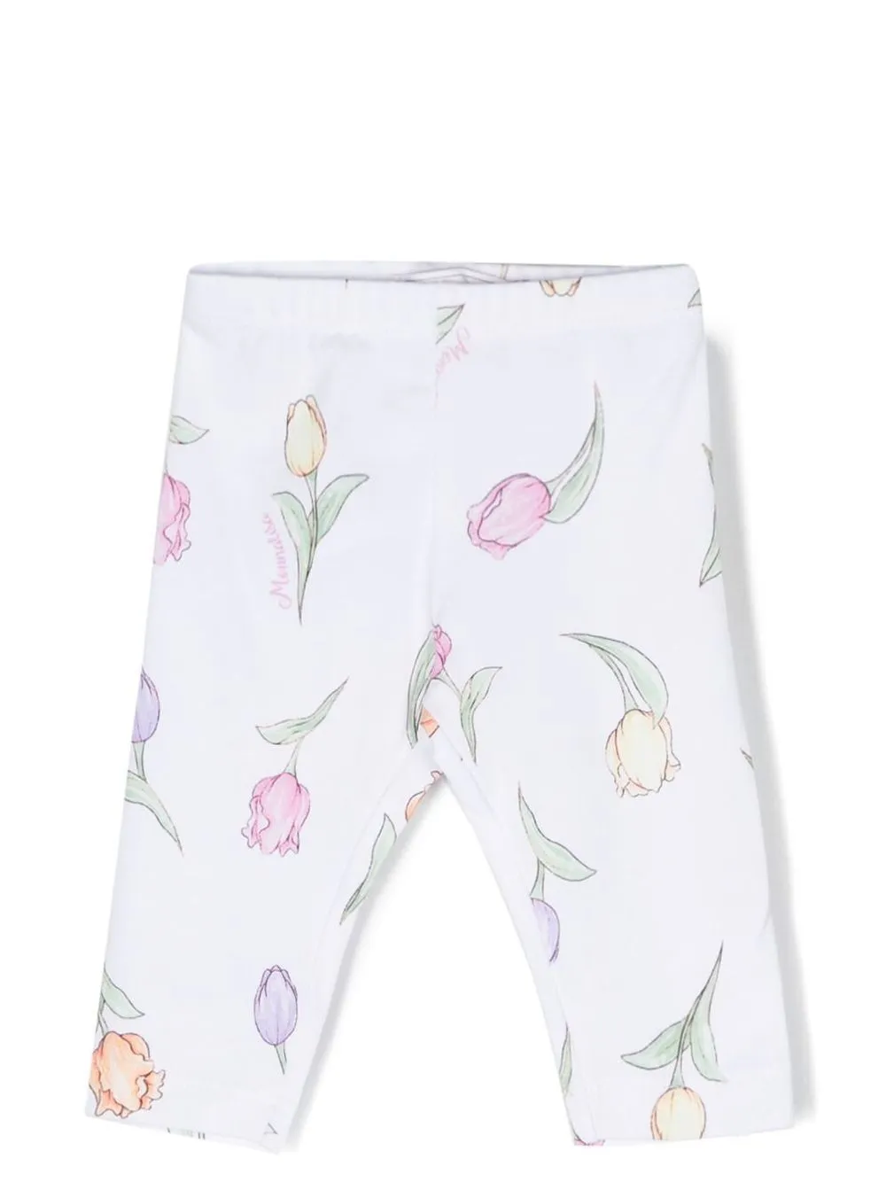 

Monnalisa leggins con estampado floral - Blanco