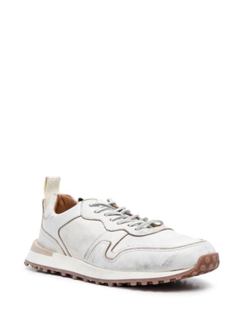 lace-up calf-leather sneakers