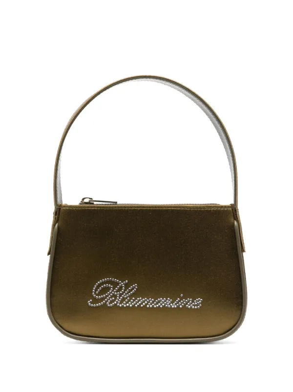 Blumarine ラインストーン サテンミニバッグ | グリーン | FARFETCH JP