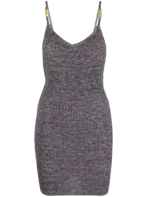 GCDS open-back mini knitted dress 