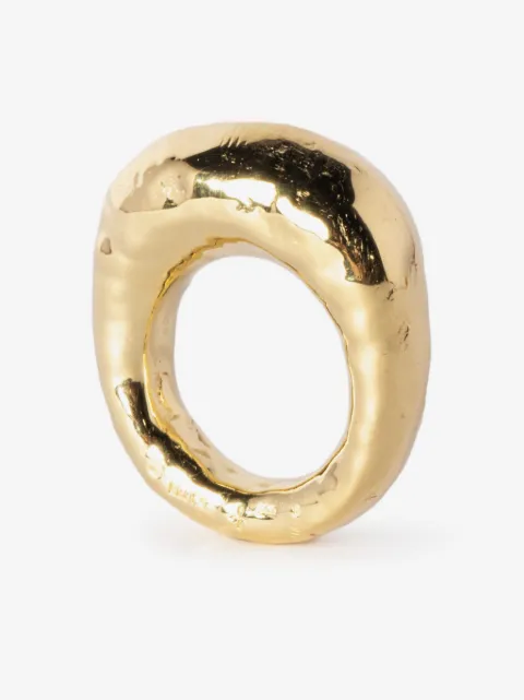 Parts of Four Mountain hammered-effect ring
