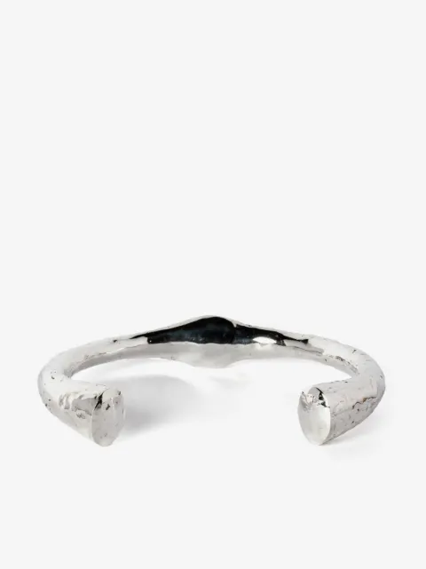 Parts of Four Thick  sterling silver choker