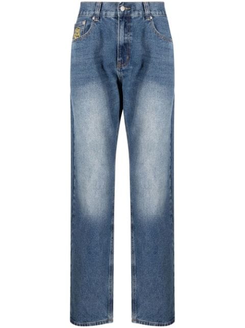 Billionaire Boys Club - embroidered-motif straight-leg jeans