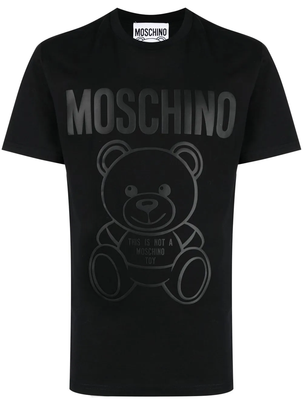 

Moschino playera con logo estampado - Negro