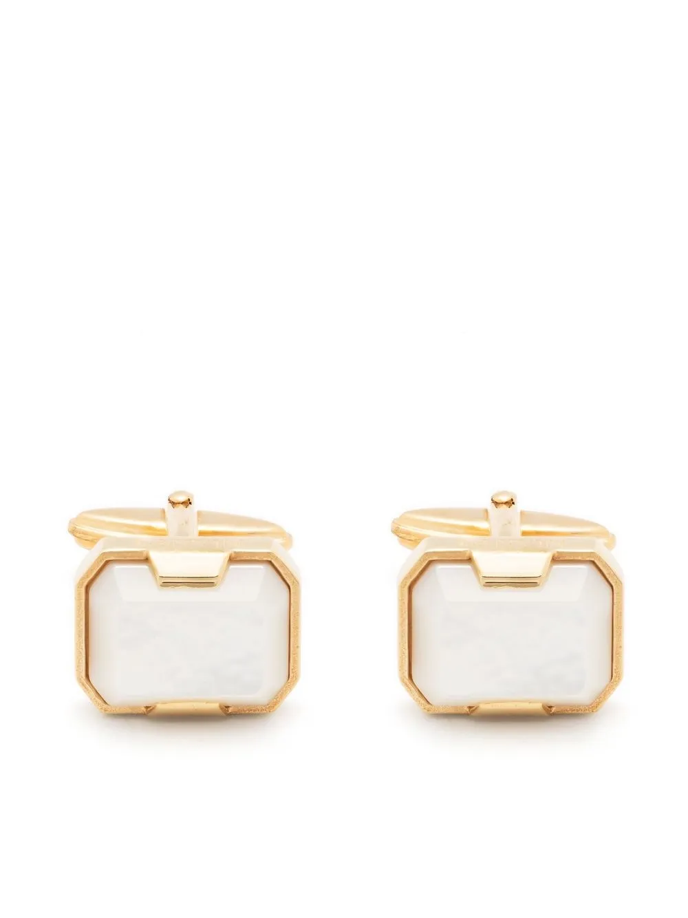 

Lanvin pearl-detail polished cufflinks - Gold