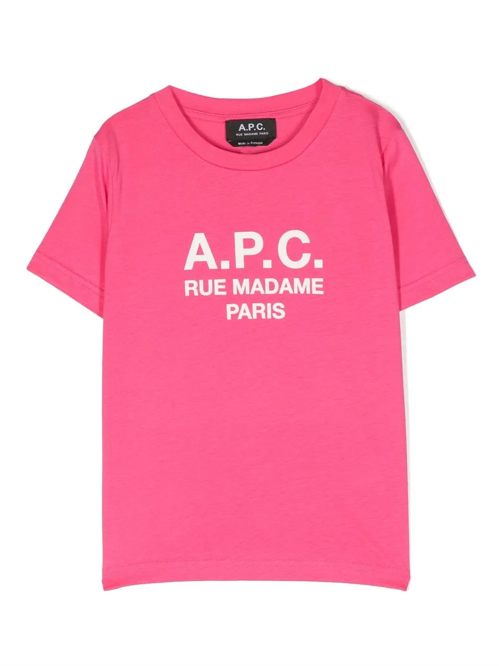 

A.P.C. KIDS logo-print cotton T-shirt - Pink