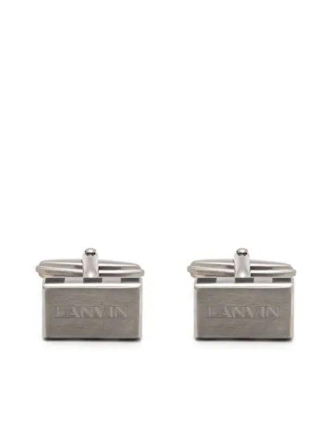 Lanvin logo-engraved polished cufflinks