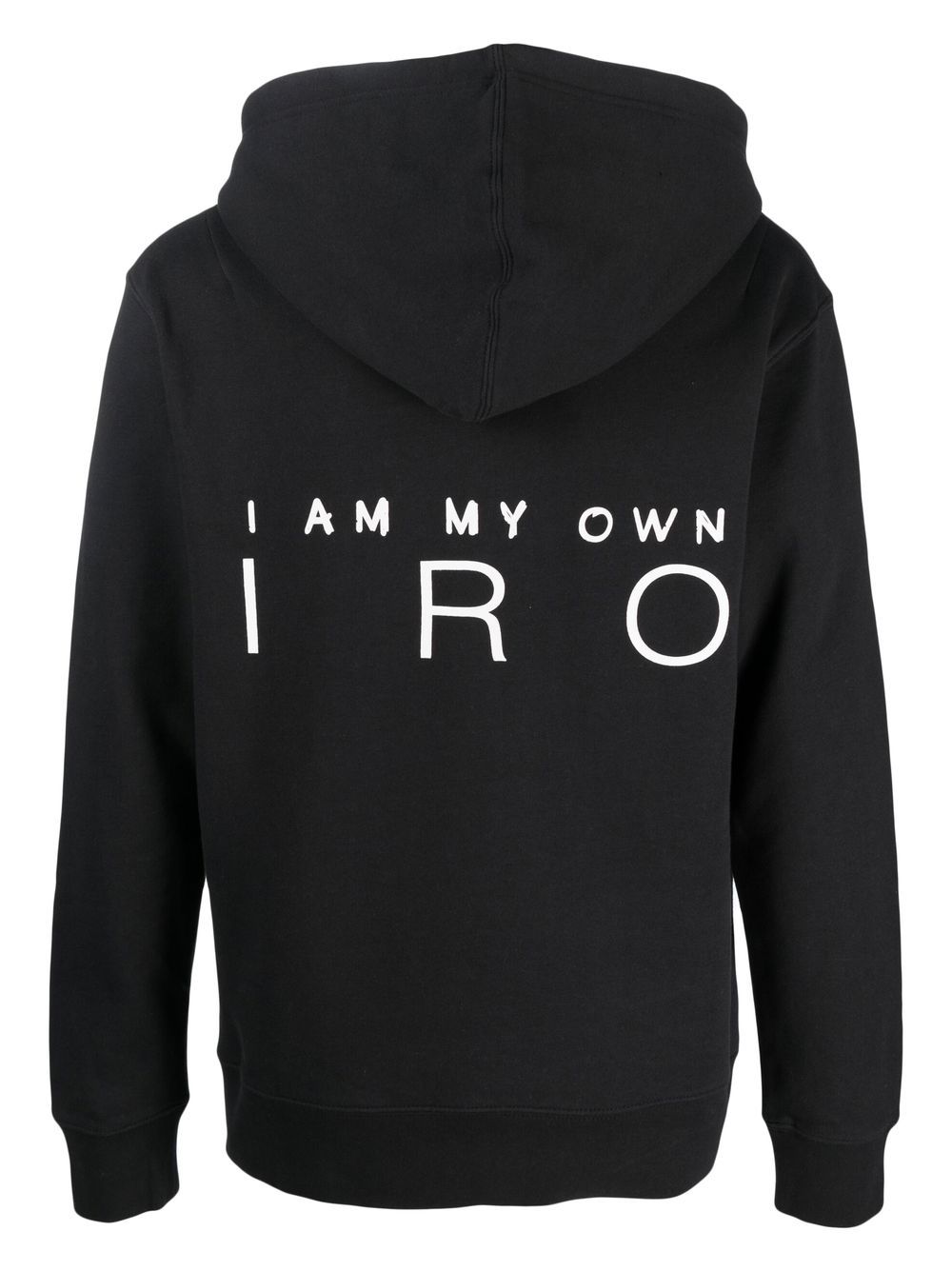 IRO Hoodie met logoprint - Zwart