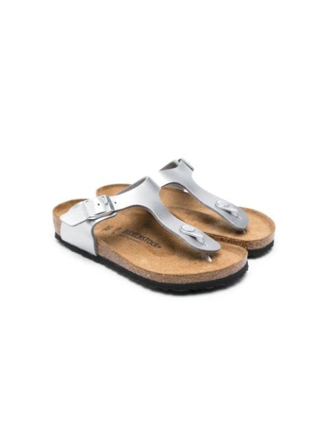 Birkenstock Kids - Gizeh metallic thong sandals