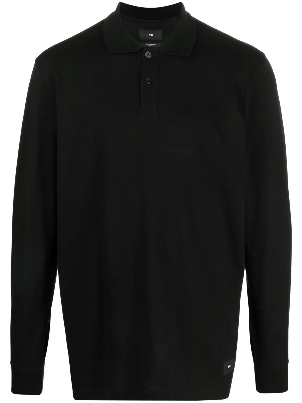 

Y-3 jersey cotton polo shirt - Black