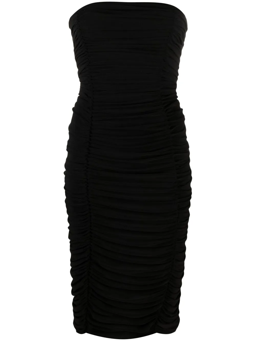 

Norma Kamali strapless draped dress - Black