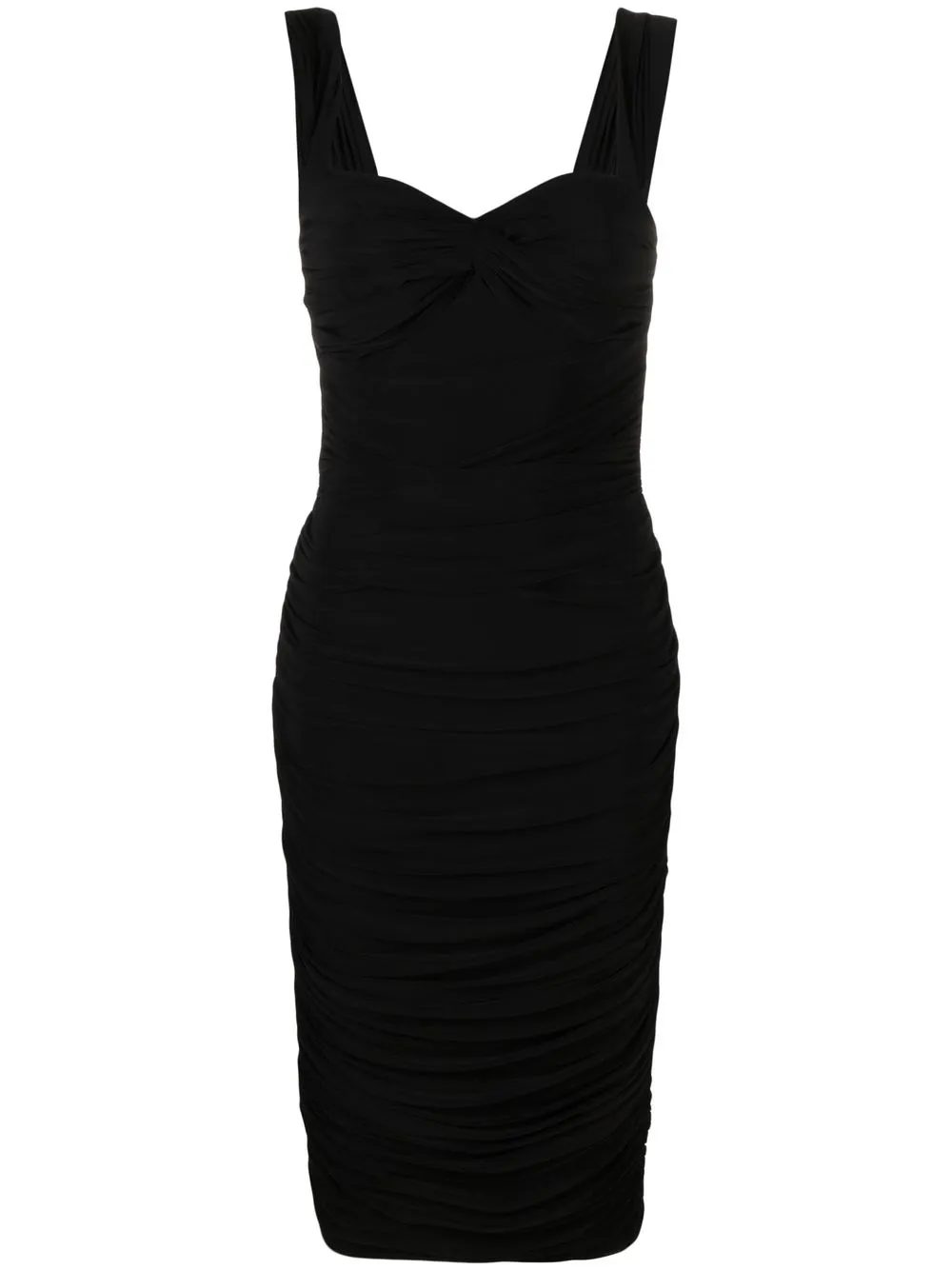 

Norma Kamali ruched midi dress - Black