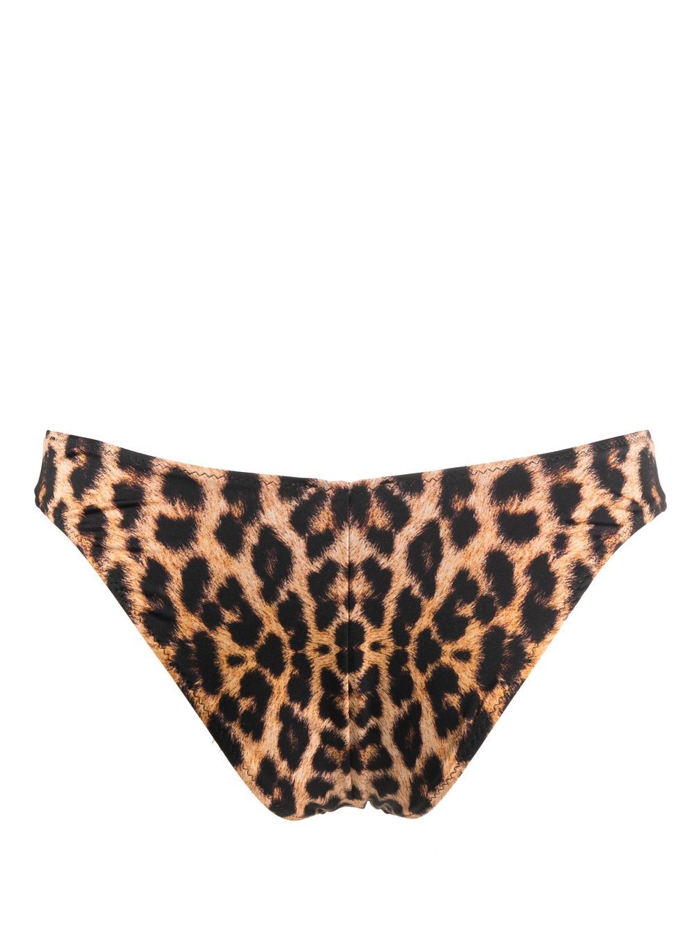 Noire Swimwear Bikinislip met luipaardprint - Bruin