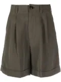 Woolrich pleated turn-up shorts - Green