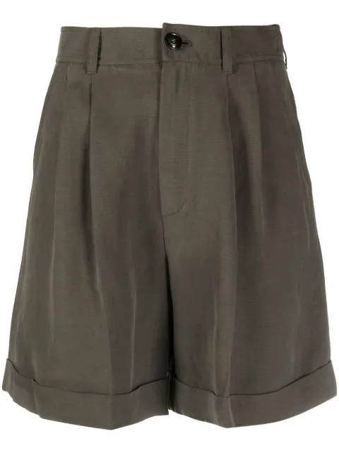 Woolrich pleated turn-up shorts