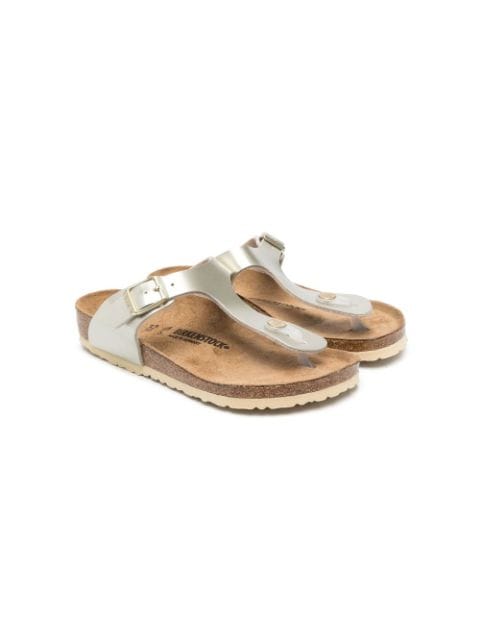 Birkenstock Kids - Gizeh metallic thong sandals