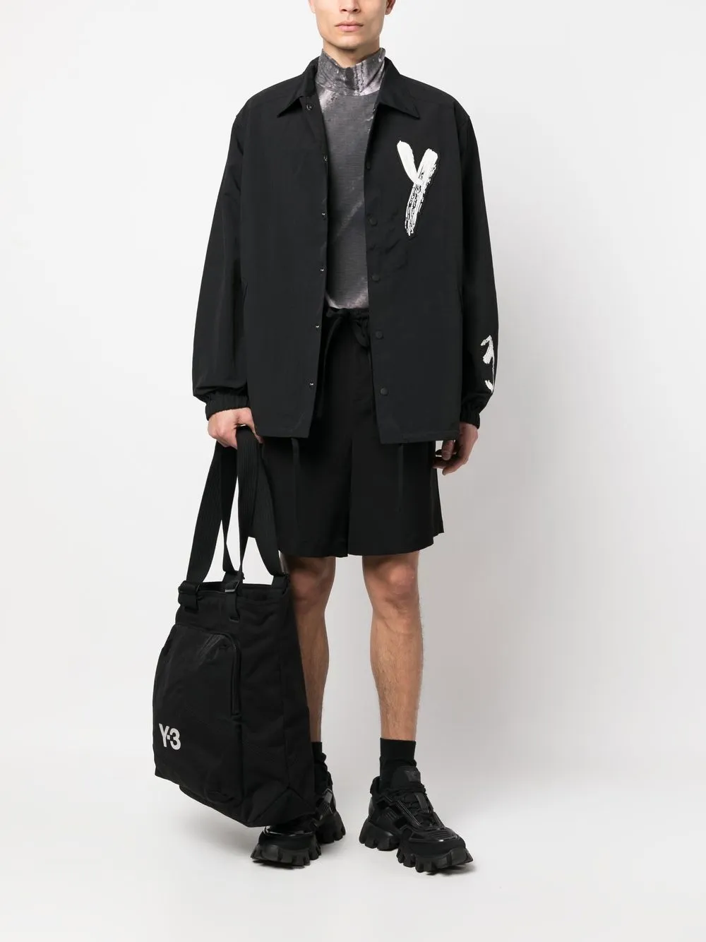 Y-3 CL logo-print Tote - Farfetch