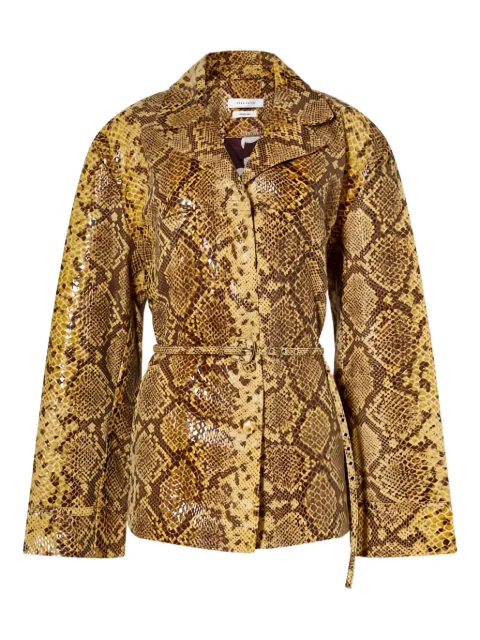 Saks Potts Lisbet snakeskin belted jacket
