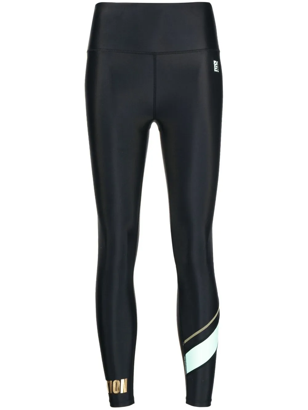 

P.E Nation Upward logo-print sports leggings - Black