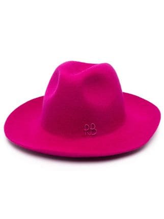 Pink Wool Fedora 