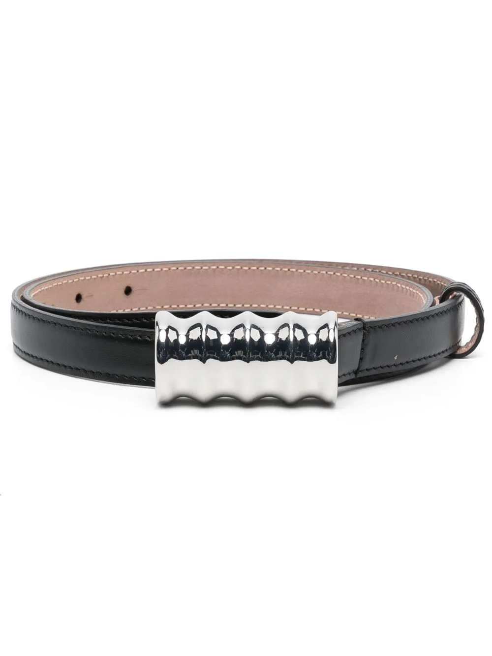 

KHAITE The Small Julius leather belt - Black