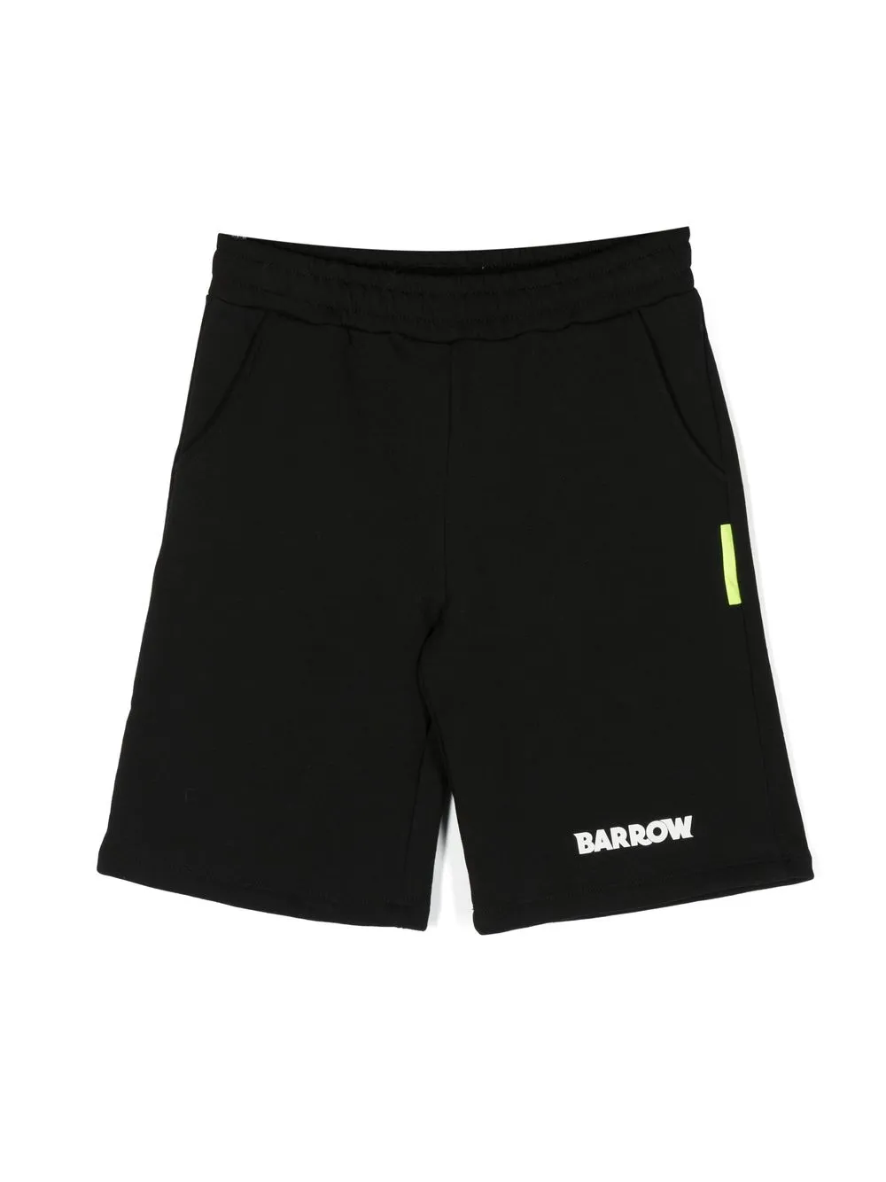 Barrow Kids' Logo-print Cotton Shorts In Black