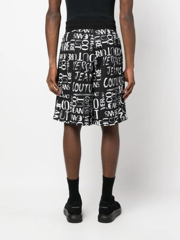 ショートパンツ Versace Jeans Couture Cycling Shorts With Logo Versace Jeans Couture logo-waistband Cycling Shorts | Black