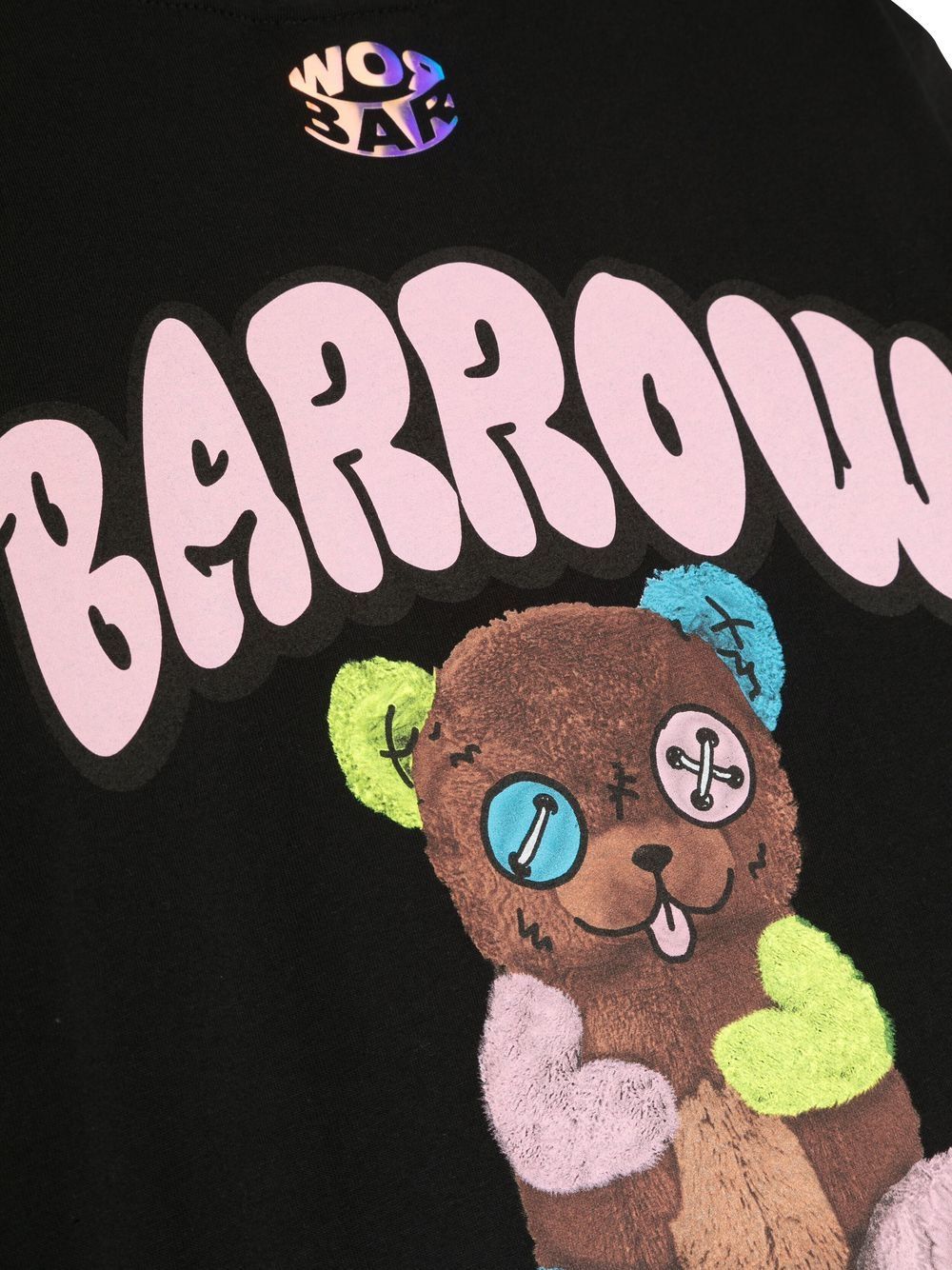 Shop Barrow Teddy Bear-print T-shirt In Schwarz