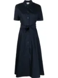 Woolrich tied-waist poplin shirtdress - Blue