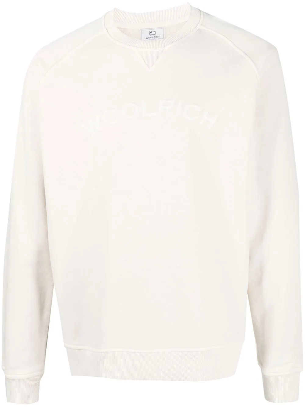 

Woolrich sudadera con cuello redondo y logo bordado - Neutro