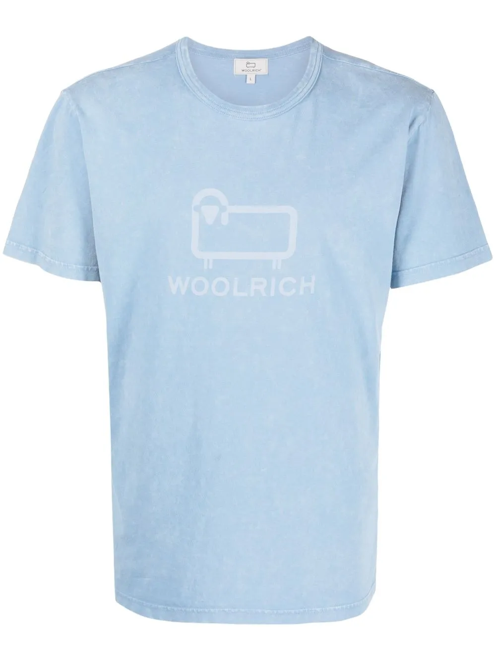 

Woolrich playera con logo estampado - Azul