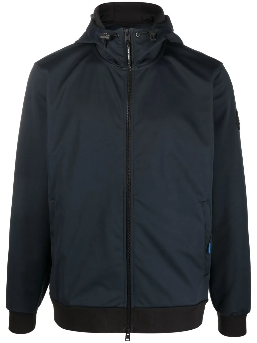 

Woolrich softshell zip-up hooded jacket - Blue